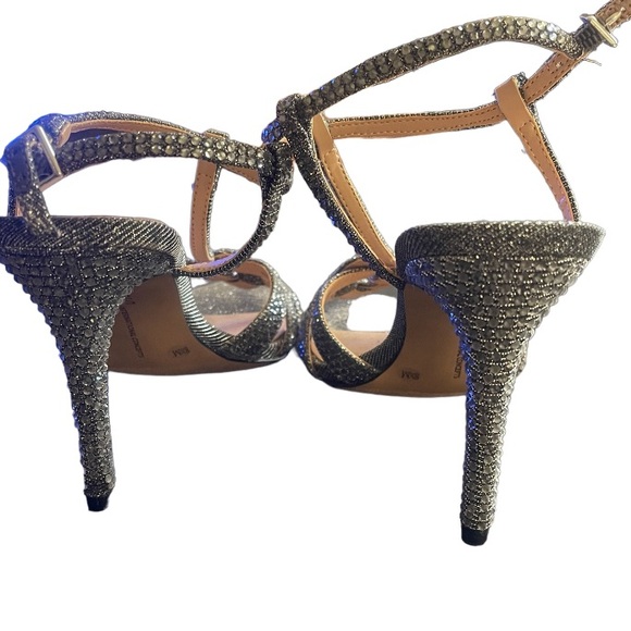 "Sparkling Silver Rhinestone Stiletto Heels by I.N.C: Elegance in Every Step" - Picture 5 of 5